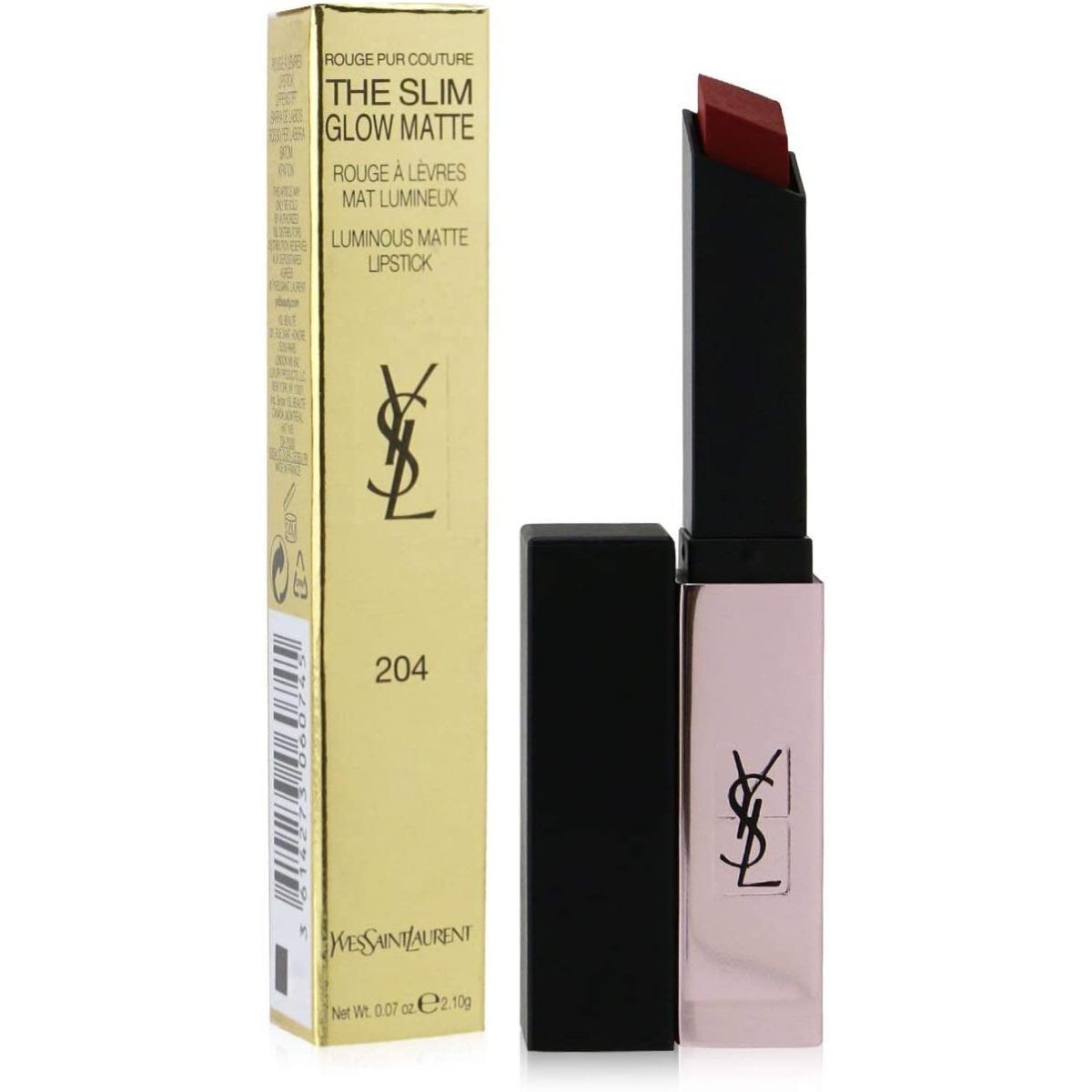 The slim glow matte 204 - private carmine