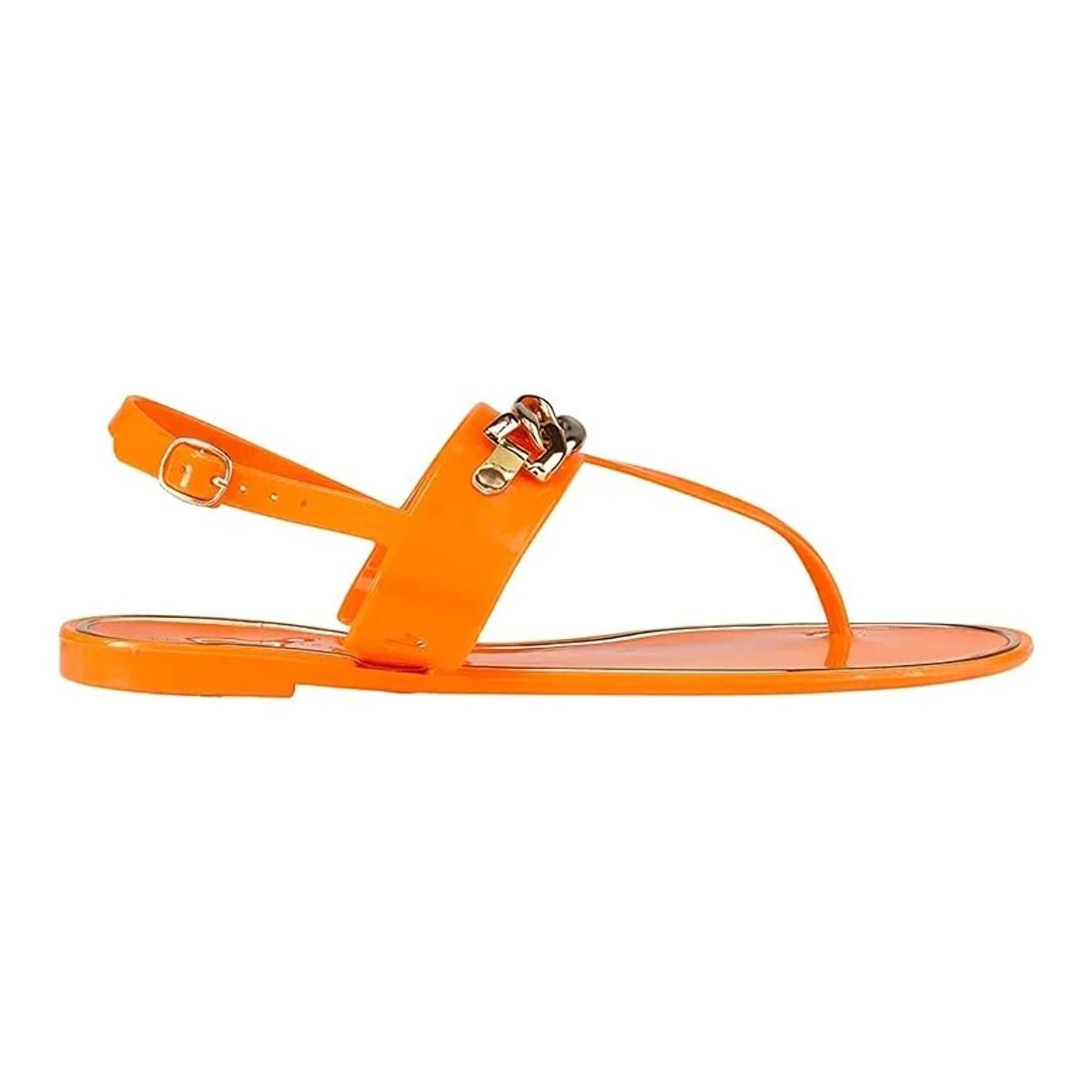 Sandalo arancio con catena oro tg.37