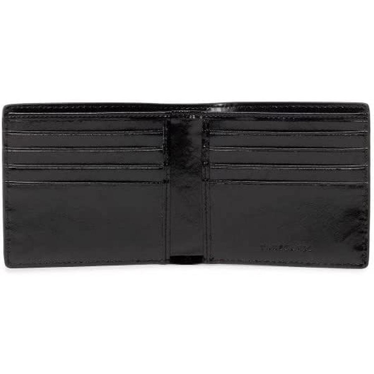 Bifold wallet card holder sheep nappa leather